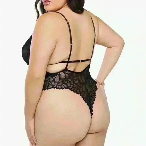 NWT Savage x Fenty Sorry Not Sorry Lace Body Suit in Black SIZE 3X - Picture 2 of 8
